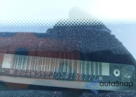 2003 Buick Century Custom from USA, damaged, VIN 2G4WS52J031138777